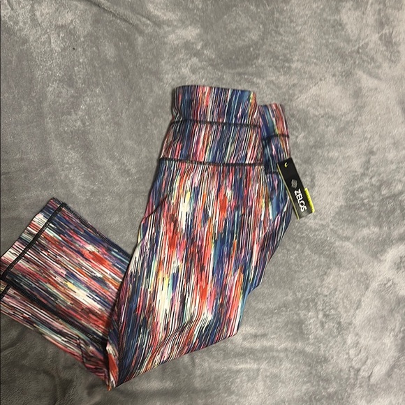 ZELOS Multicolor Leggings NWT size 0X - Picture 1 of 3